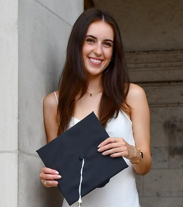 Girl Graduate White Dress